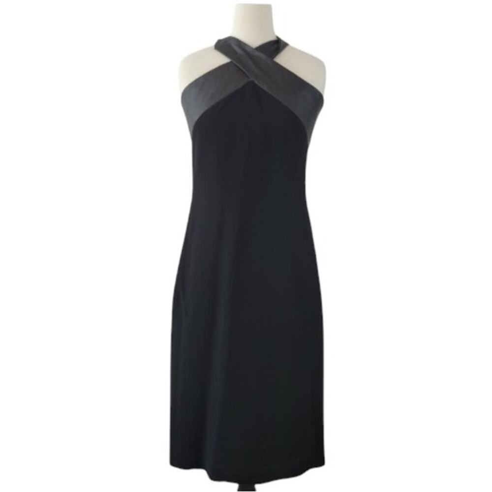 Carla Zampatti Cocktail Dress Black LBD Size 12